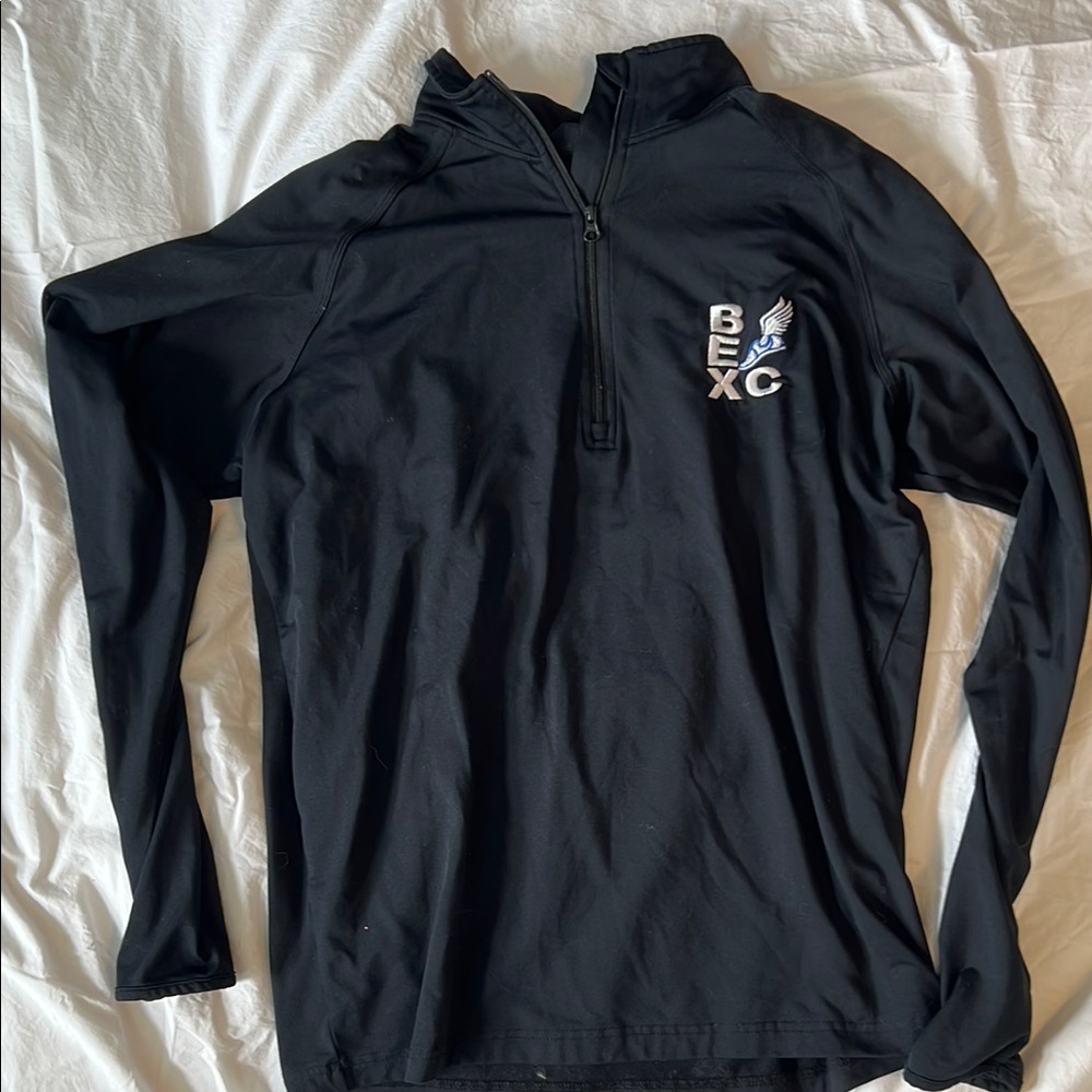 Black Quarter-Zip Pullover